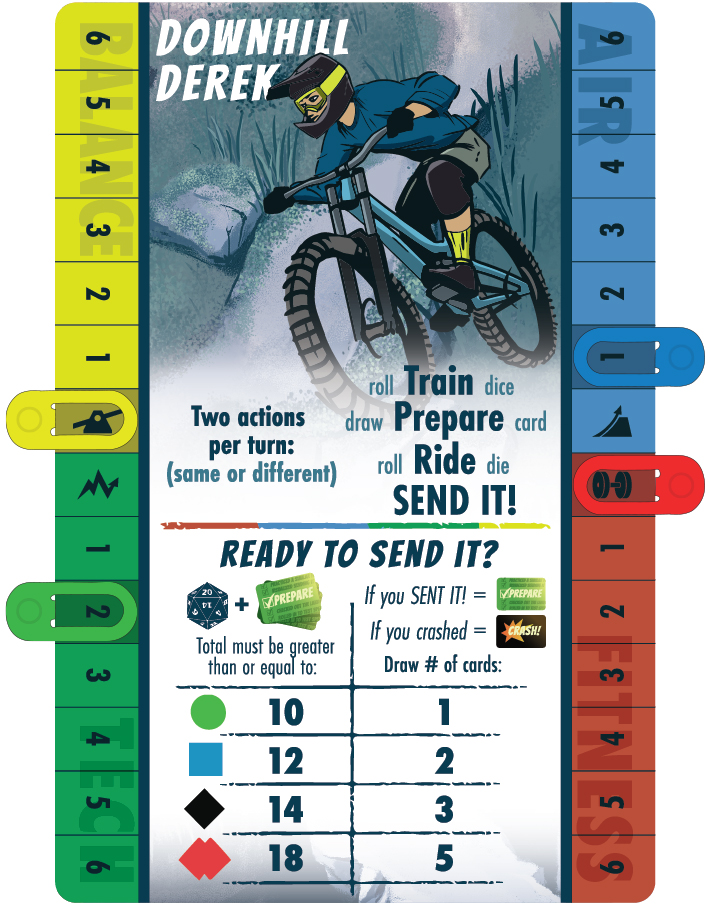 SEND IT! The Mountain Biking Board Game by Send It Board Games - SEND IT!  The Mountain Biking Board Game